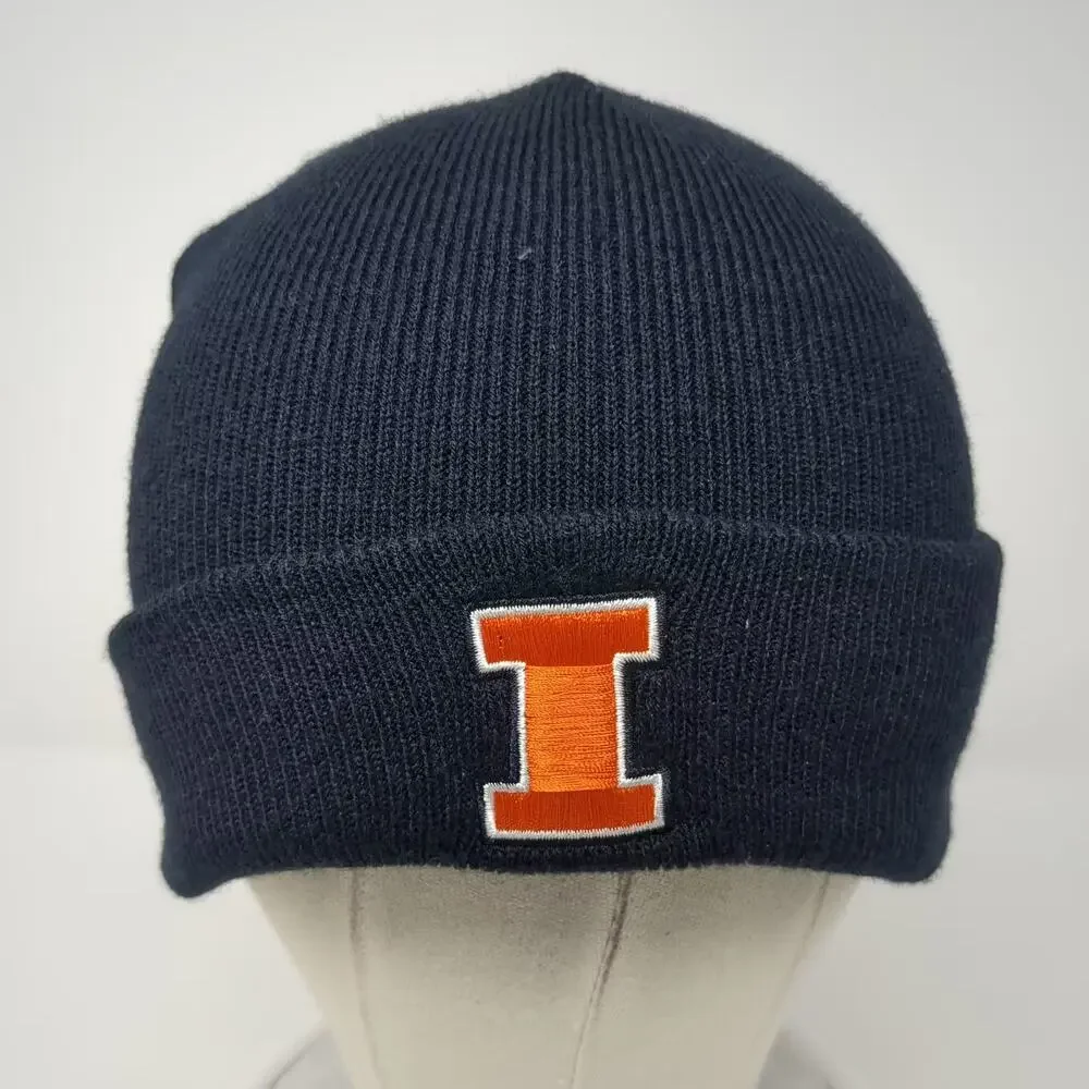 Illinois Fighting Illini NCAA Twins Enterprise Beanie Black Orange One Size Hat